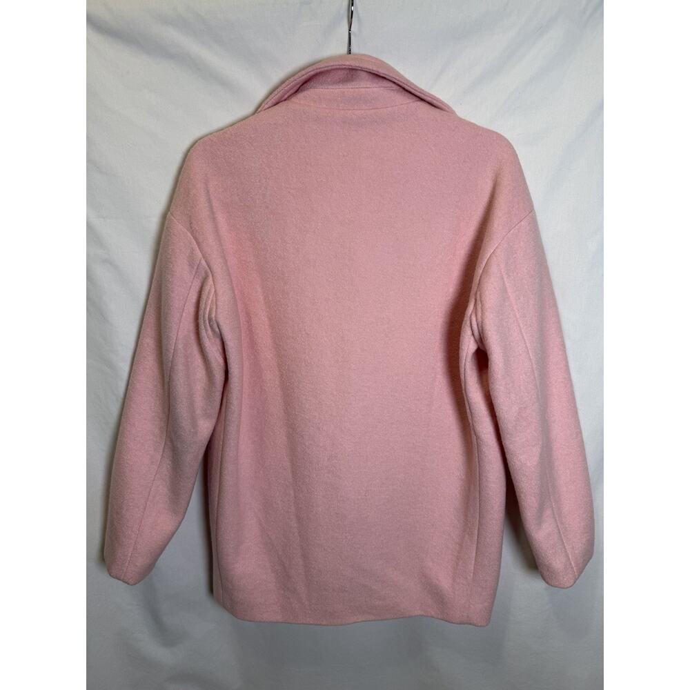 NWT JOA Los Angeles Wool Blend Pastel Pink Overcoat Sz M Feminine Oversized - Picture 3 of 11